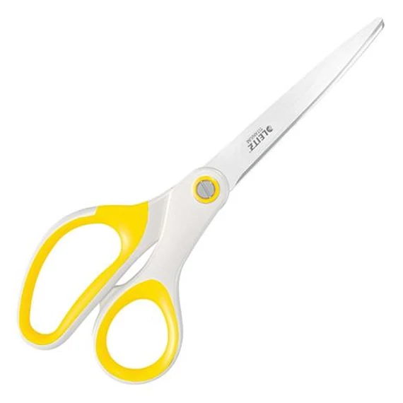 Olló, irodai, 20,5 cm, LEITZ "Wow Titán", sárga