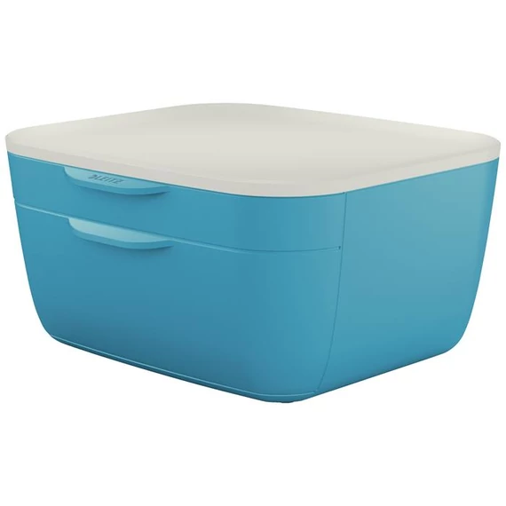 Irattároló, műanyag, 2 fiókos, LEITZ "Cosy", nyugodtkék Irattároló, műanyag, 2 fiókos, LEITZ "Cosy", nyugodtkék