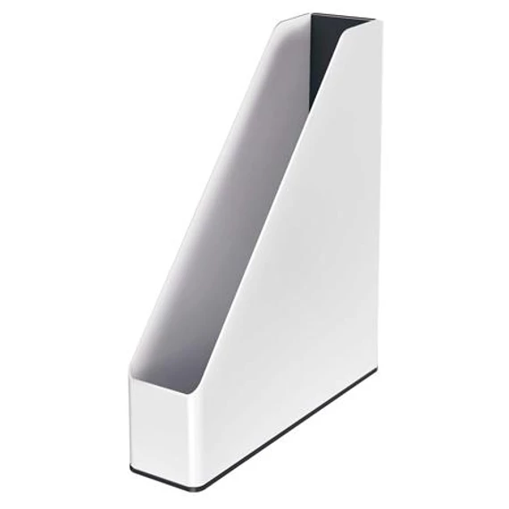 Iratpapucs, műanyag, 73 mm, kettős színhatású, LEITZ "Wow", fekete