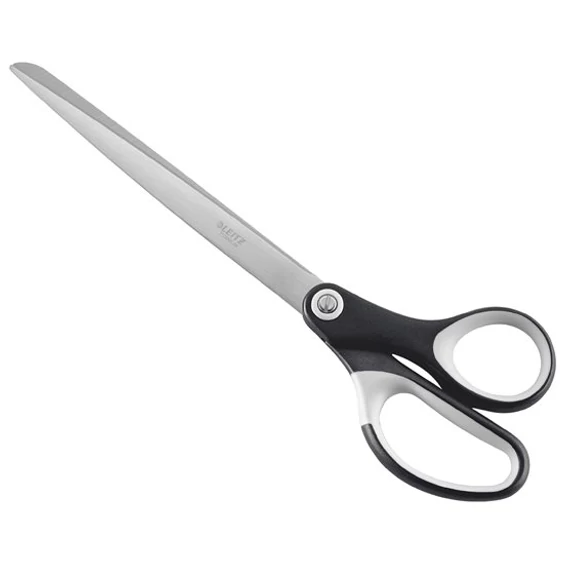 Olló, irodai, 26 cm, LEITZ "Titán", fekete