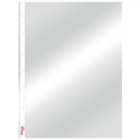 Genotherm, lefűzhető, A4, 105 mikron, víztiszta felület, ESSELTE "Luxus", 10 db/csomag