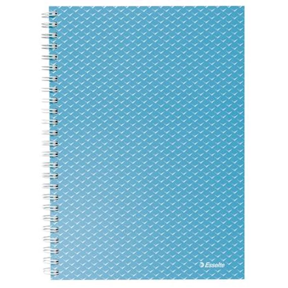 Spirálfüzet, A5, kockás, 80 lap, ESSELTE "Colour`Breeze", kék