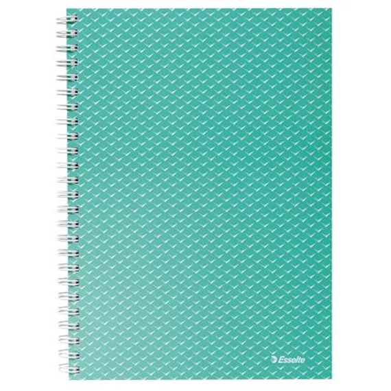 Spirálfüzet, A5, kockás, 80 lap, ESSELTE "Colour`Breeze", zöld