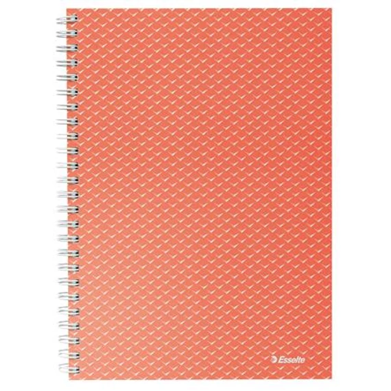 Spirálfüzet, A5, kockás, 80 lap, ESSELTE "Colour`Breeze", korall