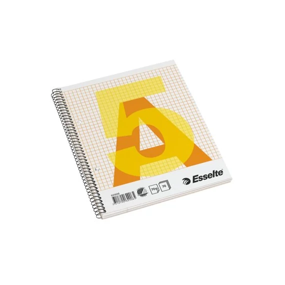 Spirálfüzet, A5, kockás, 70 lap, ESSELTE