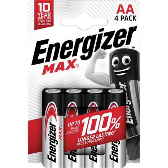 Elem, AA ceruza, 4 db, ENERGIZER "Max" Elem, AA ceruza, 4 db, ENERGIZER "Max"