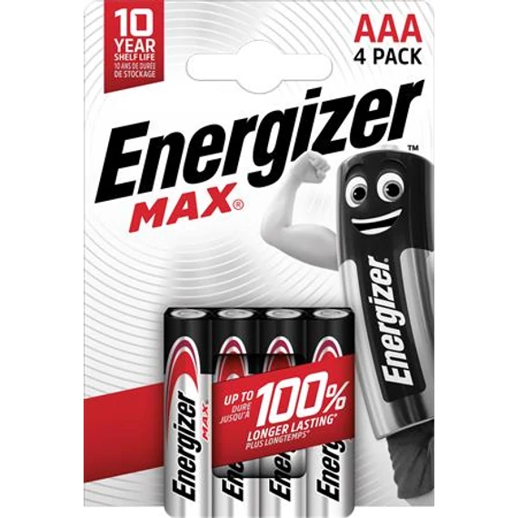 Elem, AAA mikro, 4 db, ENERGIZER "Max" Elem, AAA mikro, 4 db, ENERGIZER "Max"