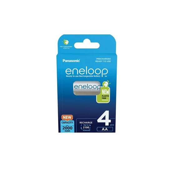 Tölthető elem, AA ceruza, 4x2000 mAh Ni-MH, PANASONIC "Eneloop"