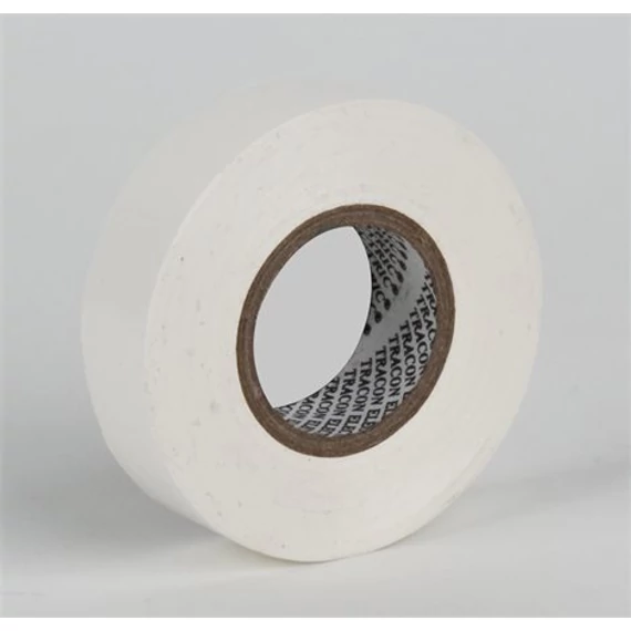 PVC szigetelőszalag, 20 m x 19 mm, fehér
