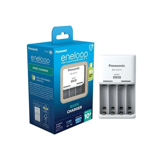 Elemtöltő, AA/AAA, PANASONIC "Eneloop"