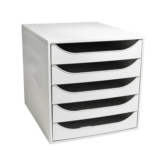 Irattároló, műanyag, 5 fiókos, EXACOMPTA "Ecobox Office", szürke