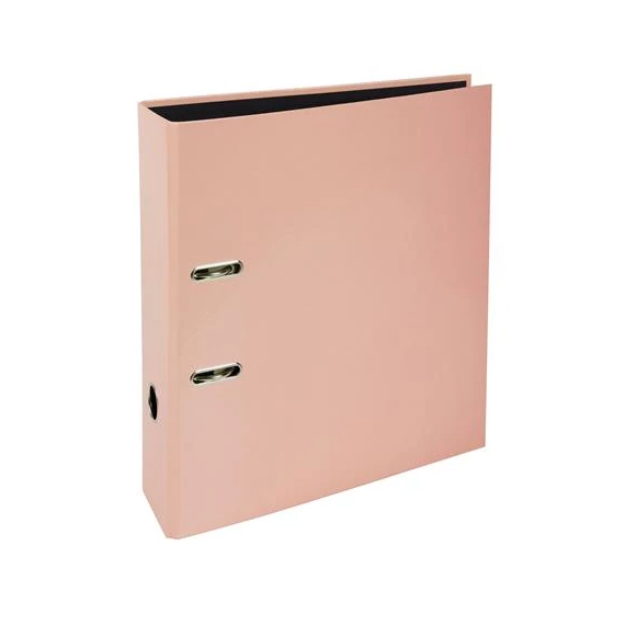 Iratrendező, 80 mm, A4, karton, EXACOMPTA "Aquarel", pasztell korall