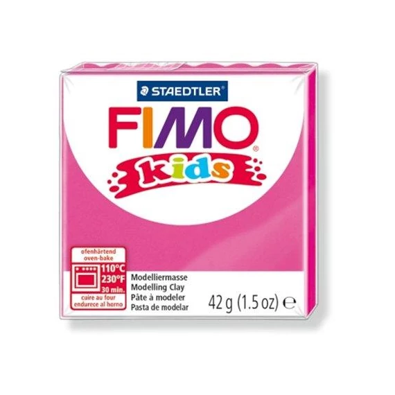 Gyurma, 42 g, égethető, FIMO "Kids", pink