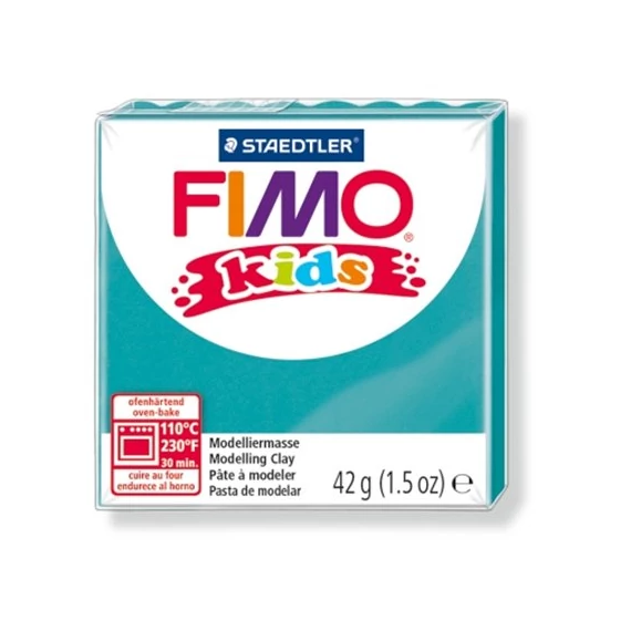 Gyurma, 42 g, égethető, FIMO "Kids", türkiz