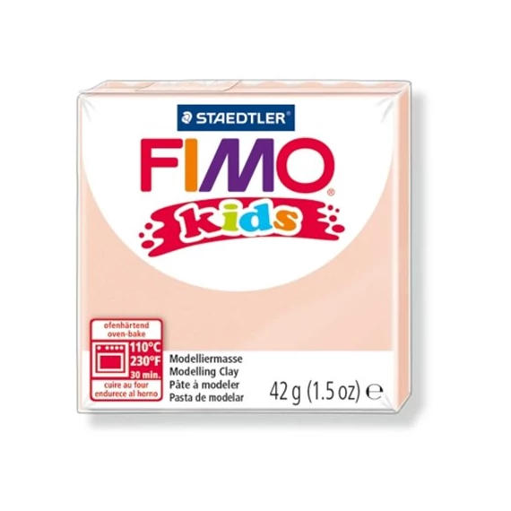 Gyurma, 42 g, égethető, FIMO "Kids", halvány rózsaszín