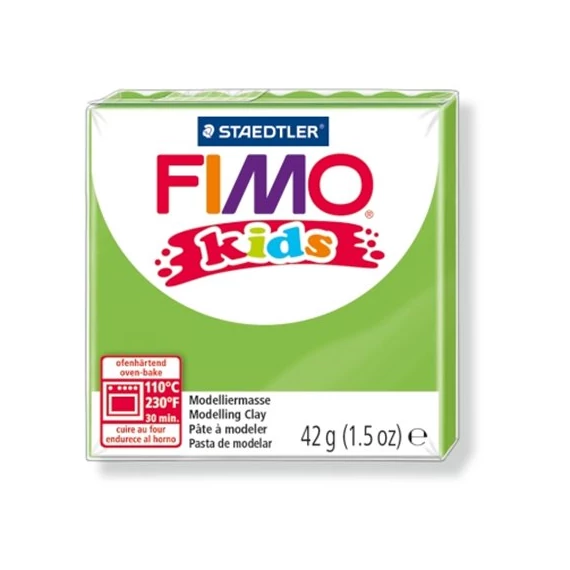 Gyurma, 42 g, égethető, FIMO "Kids", világoszöld