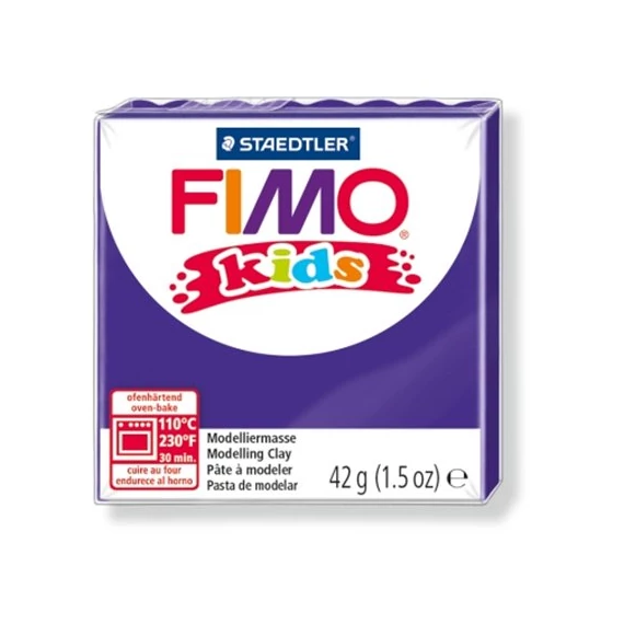 Gyurma, 42 g, égethető, FIMO "Kids", lila