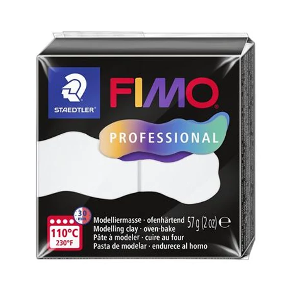 Gyurma, 57 g, égethető, FIMO "Professional", fehér Gyurma, 57 g, égethető, FIMO "Professional", fehér