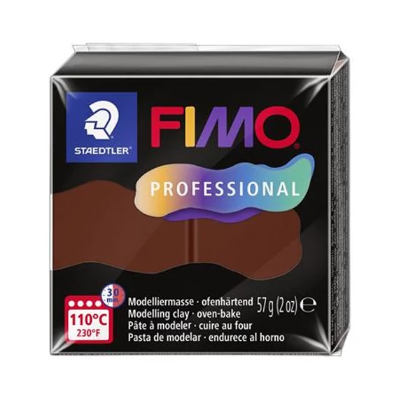 Gyurma, 57 g, égethető, FIMO "Professional", csokoládé