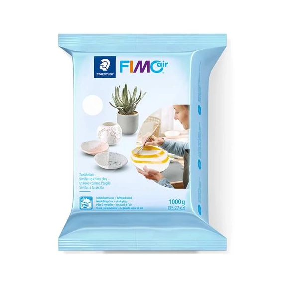 Gyurma, 1000 g, levegőre száradó, FIMO "Air Basic", fehér