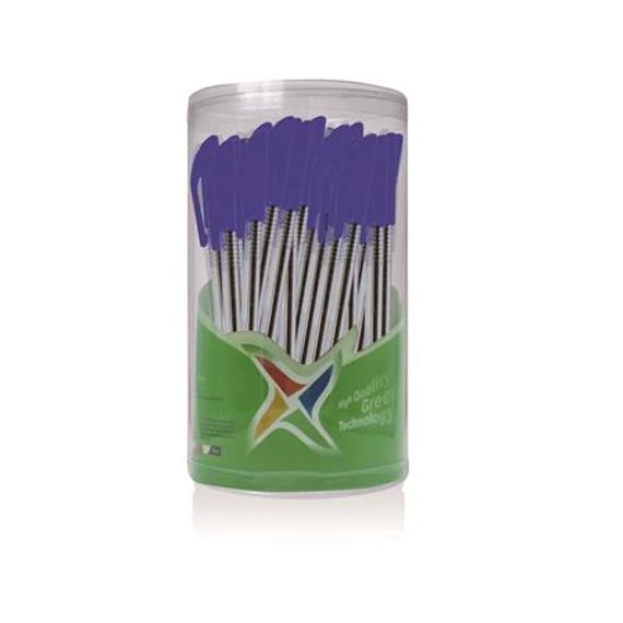 Golyóstoll, 0,20 mm, kupakos, FLEXOFFICE "FO-049", kék, 50 db/csomag