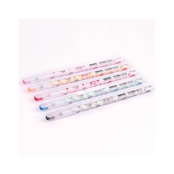 Golyóstoll, 0,3 mm, kupakos, FLEXOFFICE "Biboni", kék, 50 db/csomag