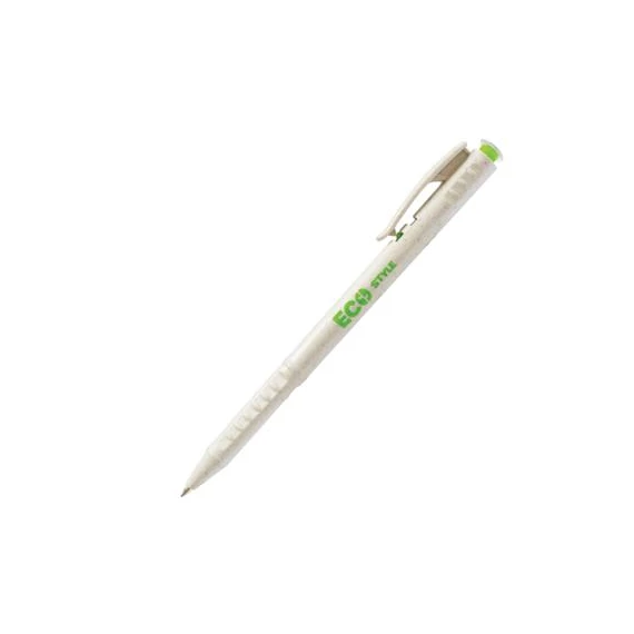 Golyóstoll, 0,25 mm, nyomógombos, FLEXOFFICE "FO-09 Eco Style", kék