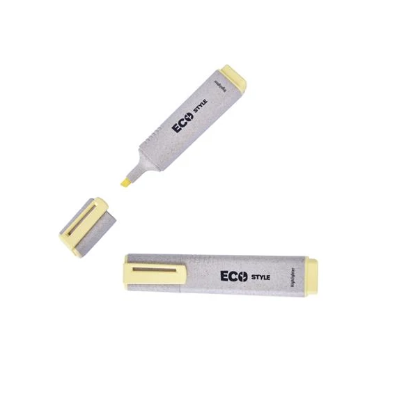 Szövegkiemelő, 1-4 mm, FLEXOFFICE "HL05 Eco Style", sárga