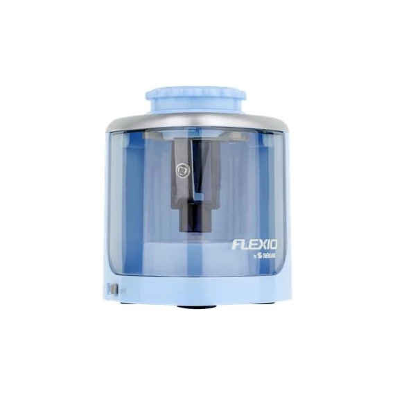 Hegyező, elemes, asztali, FLEXOFFICE "Flexio", kék