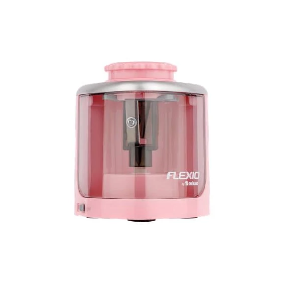 Hegyező, elemes, asztali, FLEXOFFICE "Flexio", rózsaszín