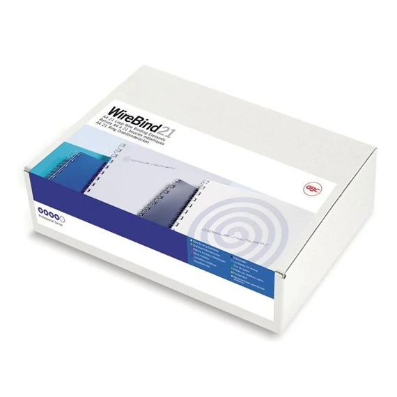 Spirál, fém, 2:1, 8 mm, 70 lap, GBC "MultiBind 21", fehér Spirál, fém, 2:1, 8 mm, 70 lap, GBC "MultiBind 21", fehér