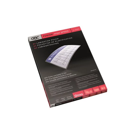 Meleglamináló fólia, 75 mikron, A4, fényes, GBC "High Speed"