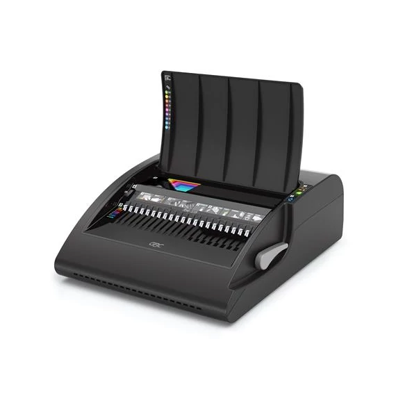 Spirálozógép, műanyag spirálkötéshez, elektromos, 450 lap, GBC "CombBind C210E"