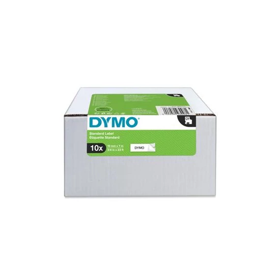 Feliratozógép szalag készlet, 19 mm x 7 m, DYMO "D1", fehér-fekete