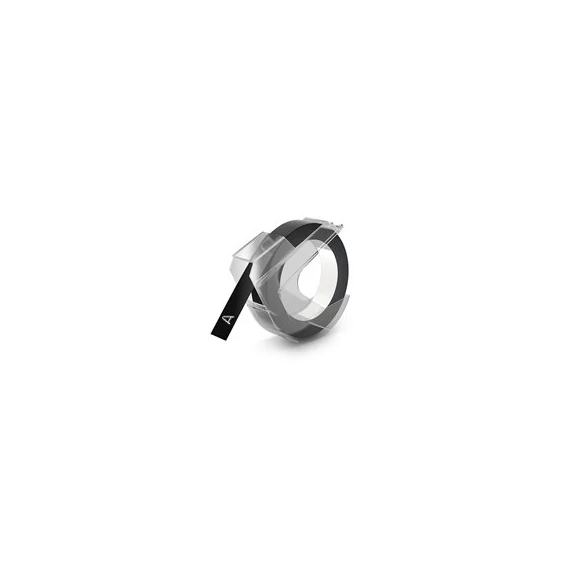 Feliratozógép szalag, 9 mm x 3 m, DYMO "3D", fekete