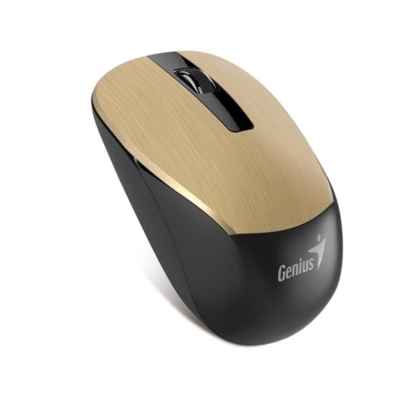 Egér, vezeték nélküli, optikai, normál méret, GENIUS "NX-7015" arany