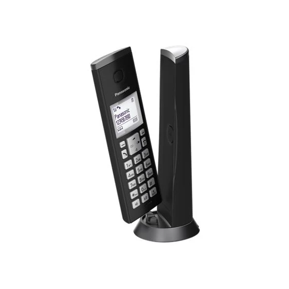 Telefon, vezeték nélküli, PANASONIC, "KX-TGK210PDB DECT", fekete