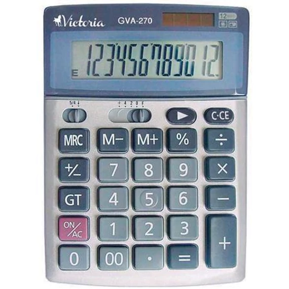 Számológép, asztali, 12 számjegy, VICTORIA OFFICE, "GVA-270"