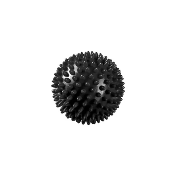 Tüskés masszírozó labda 7,5 cm (fekete)