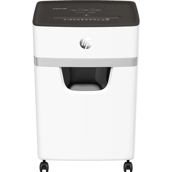 Iratmegsemmisítő, mikrokonfetti, 10 lap, HP "Oneshred 10MC", világosszürke