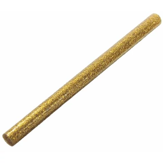 Csillámos ragasztó stick, ragasztópisztolyhoz, 3 db, 11 x 200 mm, arany