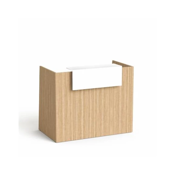 Recepciós asztal, 130x64,5 cm, MAYAH "Freedom SV-91", kőris