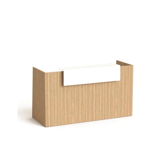 Recepciós asztal, 190x64,5 cm, MAYAH "Freedom SV-92", kőris