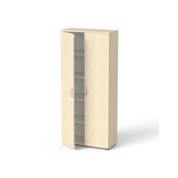 Szekrény, 5 rendező magas, kétajtós, polcokkal, MAYAH "Freedom SV-01", juhar