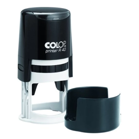 Bélyegző, kör, COLOP "Printer R 40", lila cserepárnával Bélyegző, kör, COLOP "Printer R 40", lila cserepárnával