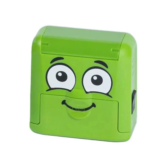 Bélyegző textilhez, kirakós COLOP "Marky", zöld ház, fekete párnával Bélyegző textilhez, kirakós COLOP "Marky", zöld ház, fekete párnával