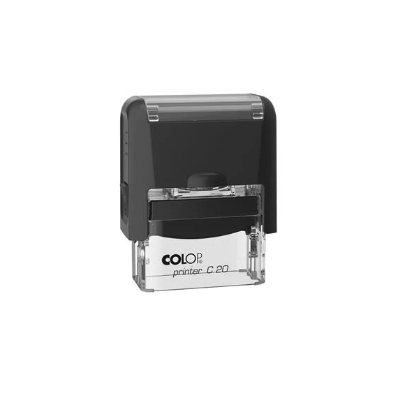 Bélyegző, COLOP "Printer C 20", fekete cserepárnával