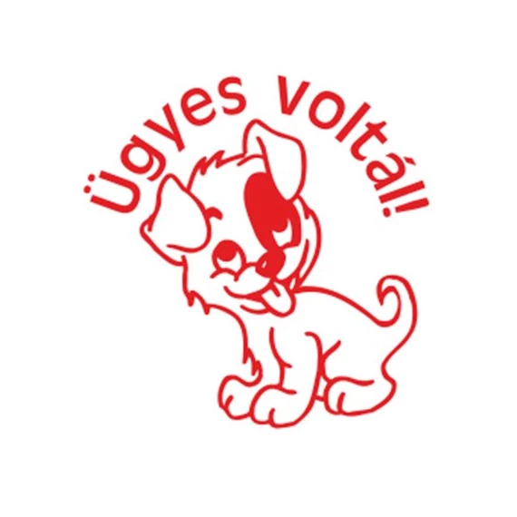 Bélyegző, motivációs, Ügyes voltál!, COLOP "N43-kék", piros Bélyegző, motivációs, Ügyes voltál!, COLOP "N43-kék", piros