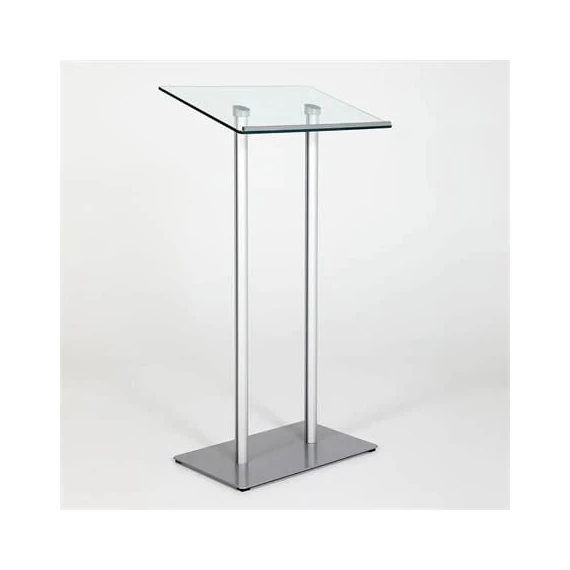 Előadói pulpitus, üveg fedlap, 111 cm