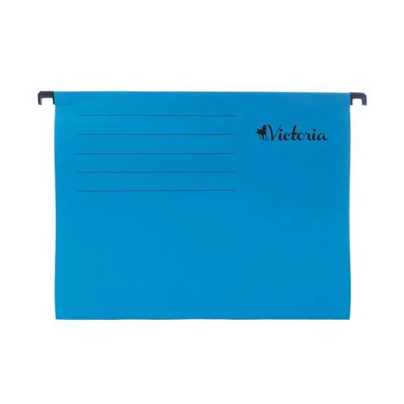 Függőmappa, karton, A4, VICTORIA OFFICE, kék